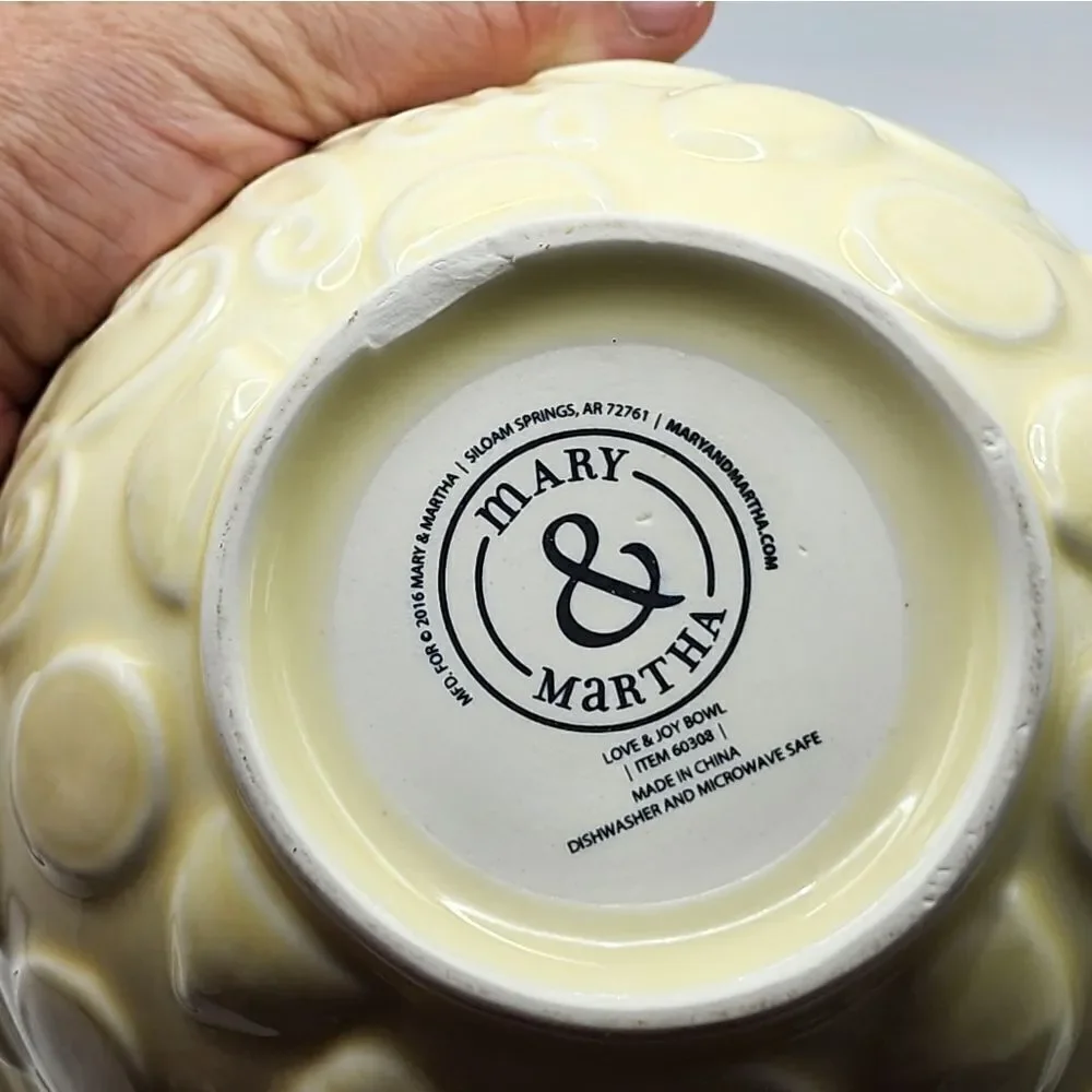 Mary & Martha Love And Joy Bowl NBR1C